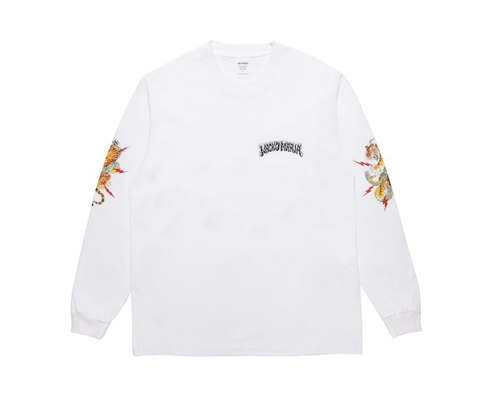 WACKO MARIA WASHED HEAVY WEIGHT CREW NECK LONG SLEEVE T-SHIRT ( TYPE-2 )