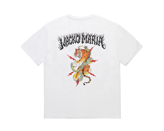 WACKO MARIA TIM LEHI / WASHED HEAVY WEIGHT CREW NECK T-SHIRT ( TYPE-1 )
