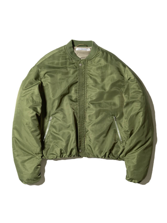 SandWaterr RESEARCHED PADDED BLOUSON / NYLON SATIN