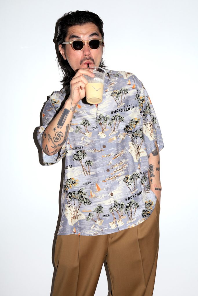 k*様 ワコマリア WACKO MARIA 24SS ラスタカラ RECORDS JACQUARD KNIT CARDIGAN - WACKO MARIA (ワコマリア