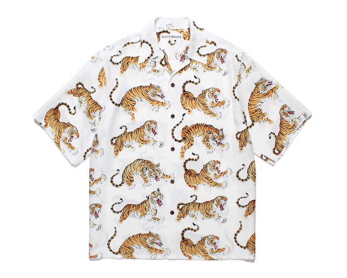 WACKO MARIA RECORDS HAWAIIAN SHIRT 新品未使用 WACKO MARIA/RECORDS HAWAIIAN SHIRT（GREEN）［レコード