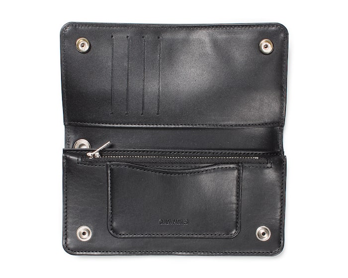 【美品】ワコマリア WACKO MARIA ミニウォレット 札入れ ブラック 黒 スピークイージー ミニウォレット (タイプ1) 23FW-WMA-WL03