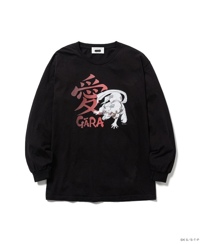 F-LAGSTUF-F×NARUTO SASUKE L/S TEE 黒色 XL F-LAGSTUF-F×NARUTO-ナルト-/フラグスタフ×ナルト/