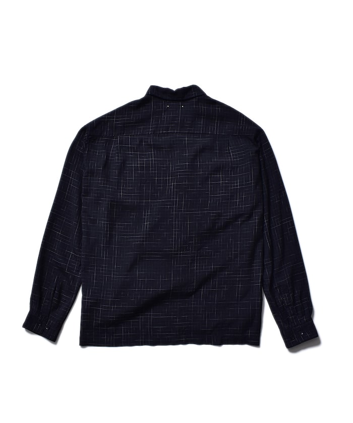 MINEDENIM(マインデニム)｜Vanish Graph Check Open Collar SH｜正規 