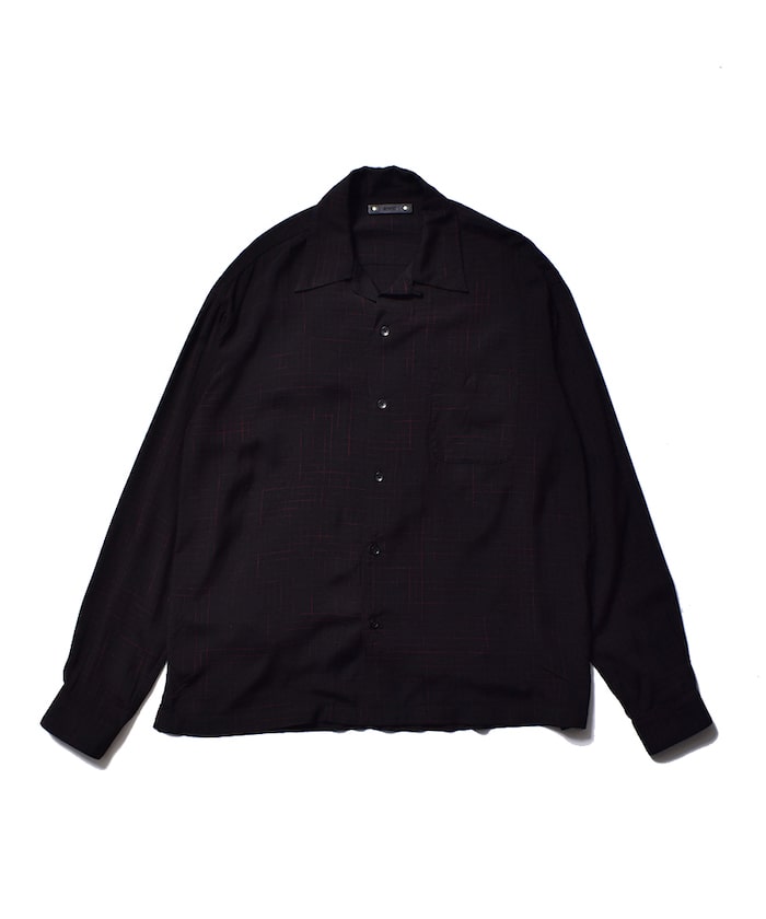 MINEDENIM(マインデニム)｜Vanish Graph Check Open Collar SH｜正規 