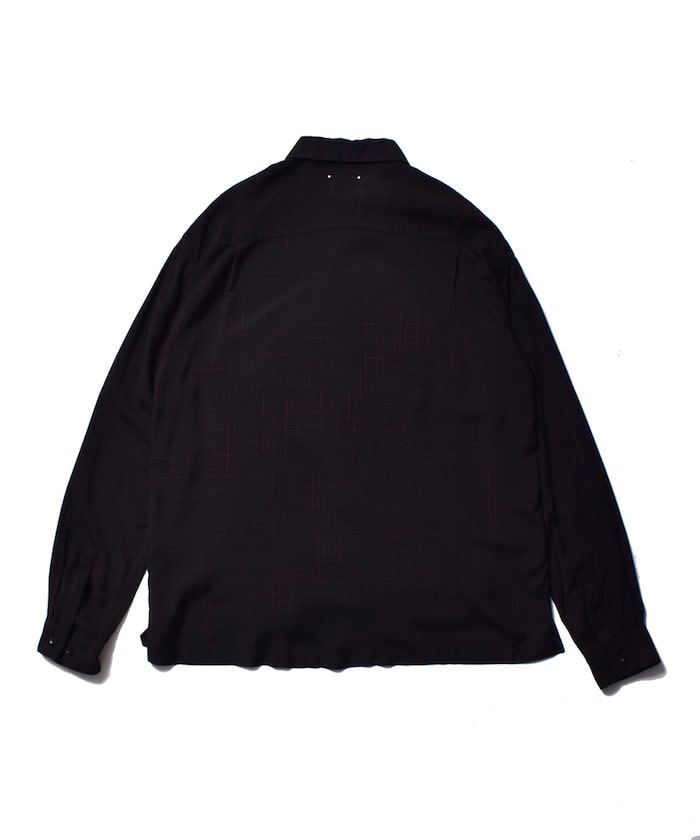 MINEDENIM(マインデニム)｜Vanish Graph Check Open Collar SH｜正規 