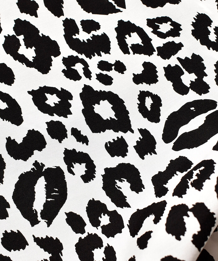 MINEDENIM(マインデニム)｜Lips Leopard Print Easy Shorts｜正規通販