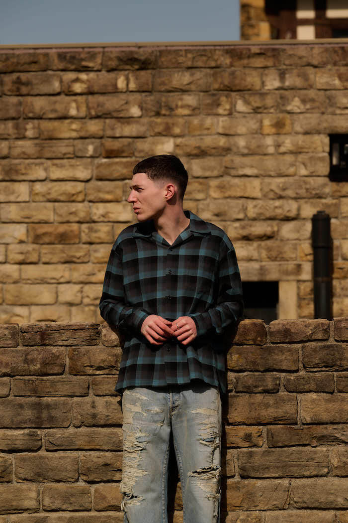 MINEDENIM(マインデニム)｜C.R Flow Ombre Check Open Collar L/S SH