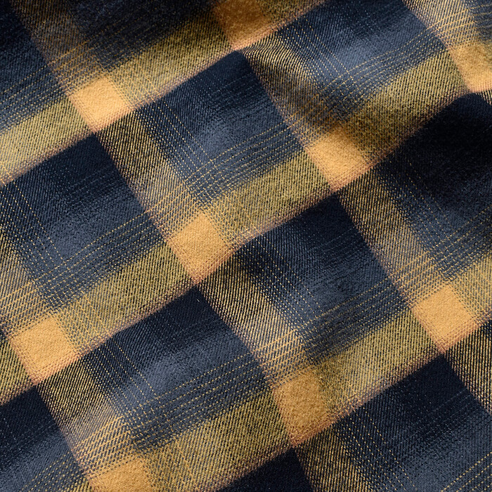 MINEDENIM(マインデニム)｜C.R Flow Ombre Check Open Collar L/S SH