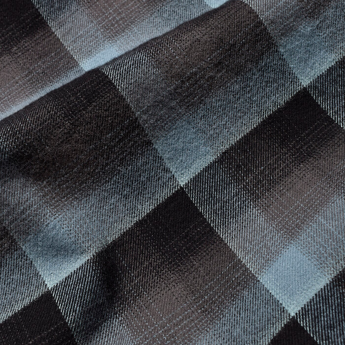 MINEDENIM(マインデニム)｜C.R Flow Ombre Check Open Collar L/S SH