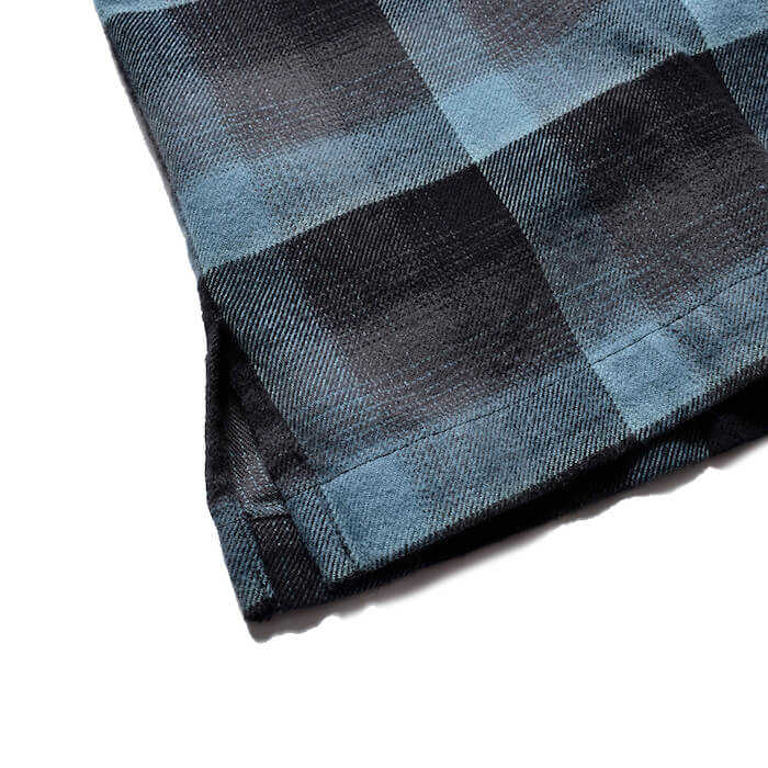 MINEDENIM(マインデニム)｜C.R Flow Ombre Check Open Collar L/S SH