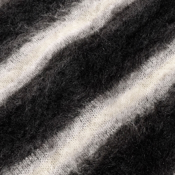 MINEDENIM(マインデニム)｜Blurry Border Mohair Knit Pullover｜正規