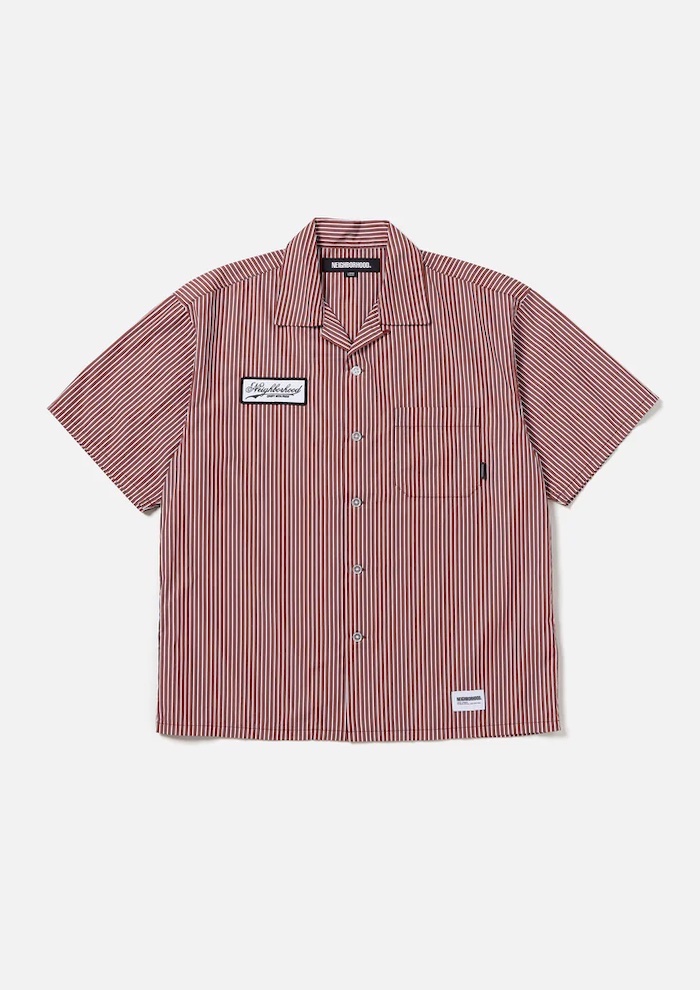 NEIGHBORHOODネイバーフッド STRIPE WORK SHIRT（NEIGHBORHOOD 