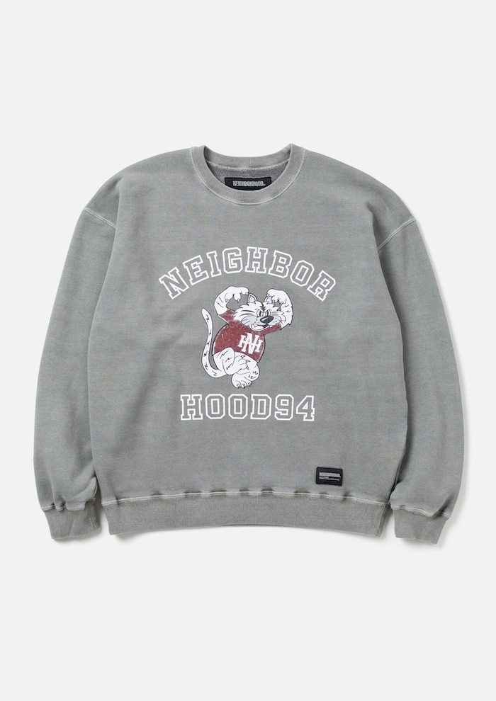 NEIGHBORHOOD(ネイバーフッド)｜PIGMENT DYED SWEAT SHIRT LS｜正規 