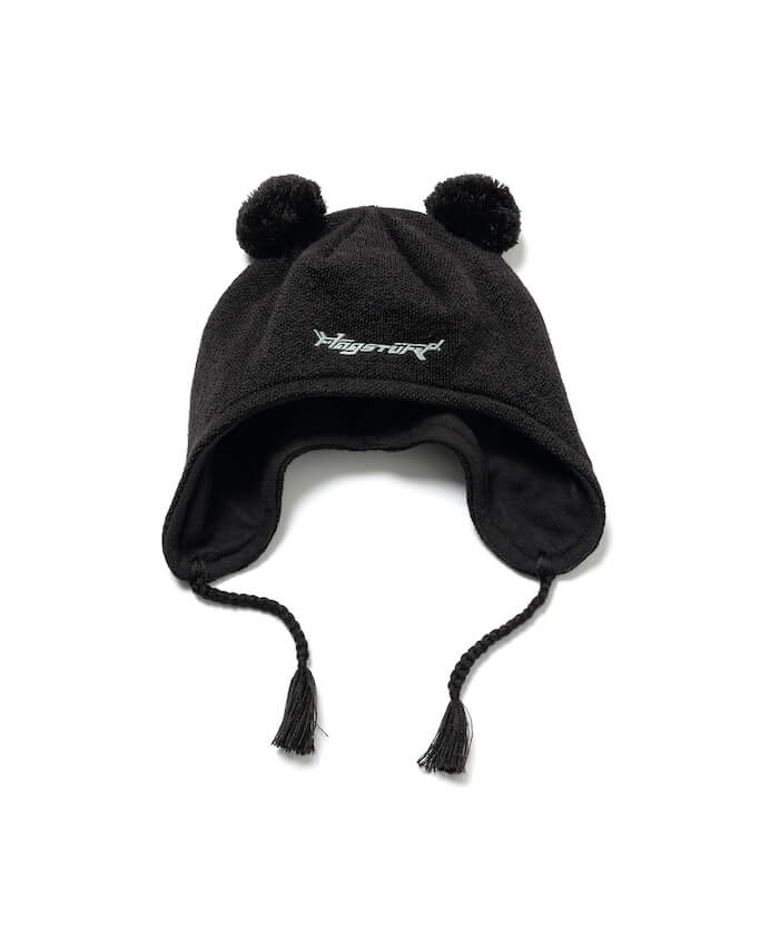 FUMIE TANAKA 2024aw / ニット レース ハット［black］ F-LAGSTUF-F(フラグスタフ)｜MOUSE KNIT CAP｜正規通販取扱店 In