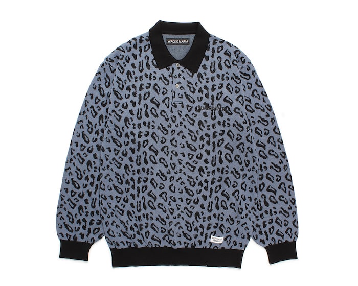 WACKO MARIA(ワコマリア)｜LEOPARD KNIT POLO SHIRT｜正規通販