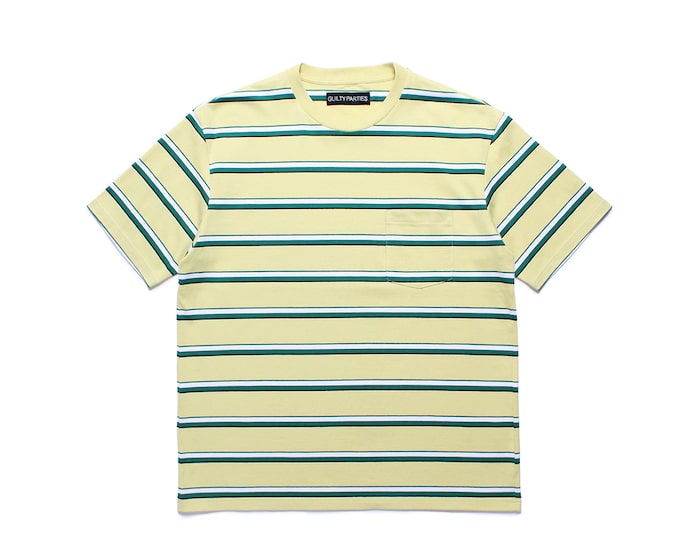要在庫確認【国内発・すぐ届く】WACKO MARIA / STRIPED T-SHIRT TIGHT / STRIPED CREW NECK T-SHIRT ( TYPE-3 )（BLUE）