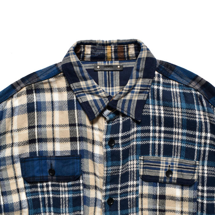 トップス V.Flannel Plaid Crazy Pattern Shirt JKT MINEDENIM(マインデニム)｜V.Flannel Plaid Crazy Pattern Shirt｜正規