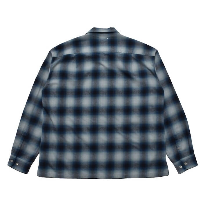 MINEDENIM(マインデニム)｜C.Flannel Ombre Open Collar SH