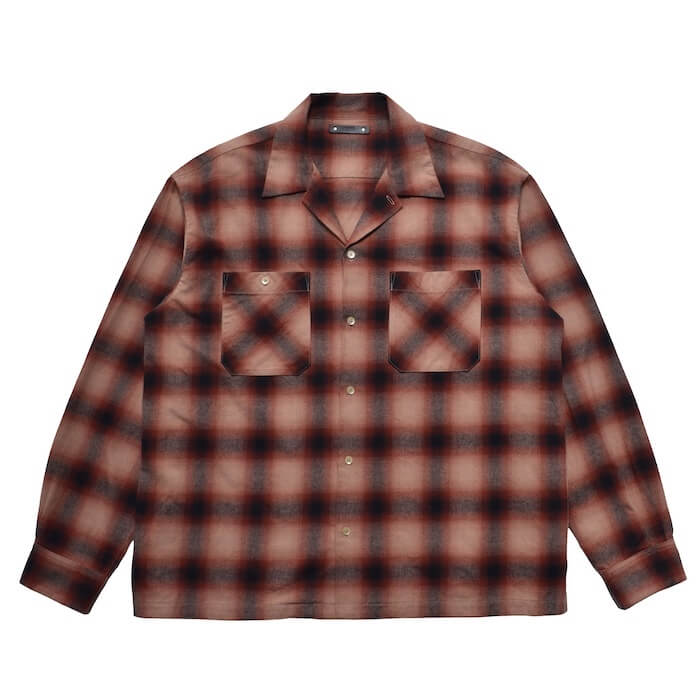 MINEDENIM(マインデニム)｜C.Flannel Ombre Open Collar SH｜正規通販 
