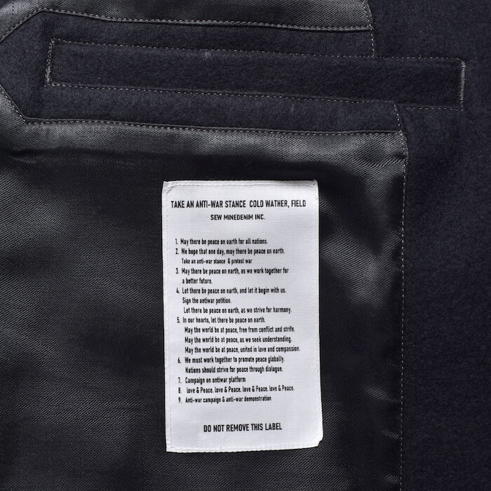 MINEDENIM(マインデニム)｜W.Denim Melton Pea CT｜正規通販取扱店 In