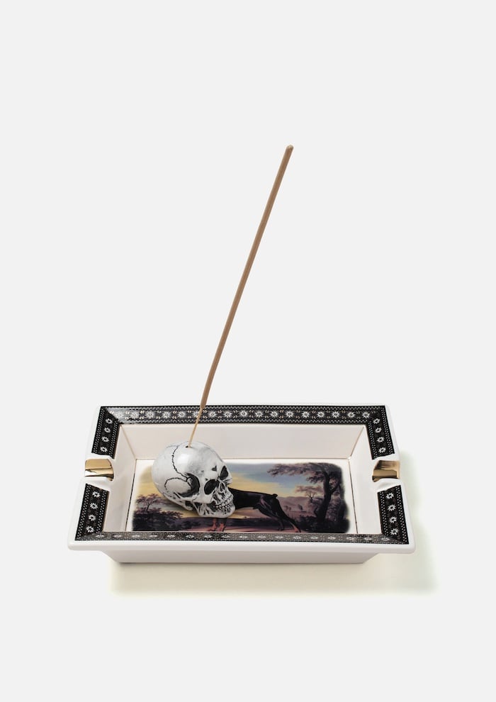 お香 NEIGHBORHOOD SQUARE INCENSE TRAY Neighborhood Men's Square Incense Tray in Navy Neighborhood