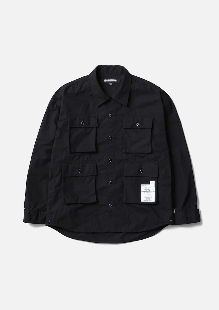 NEIGHBORHOOD ネイバーフッド LS ワーク シャツ (L) 251TSNH-SHM06-blk-01.jpg