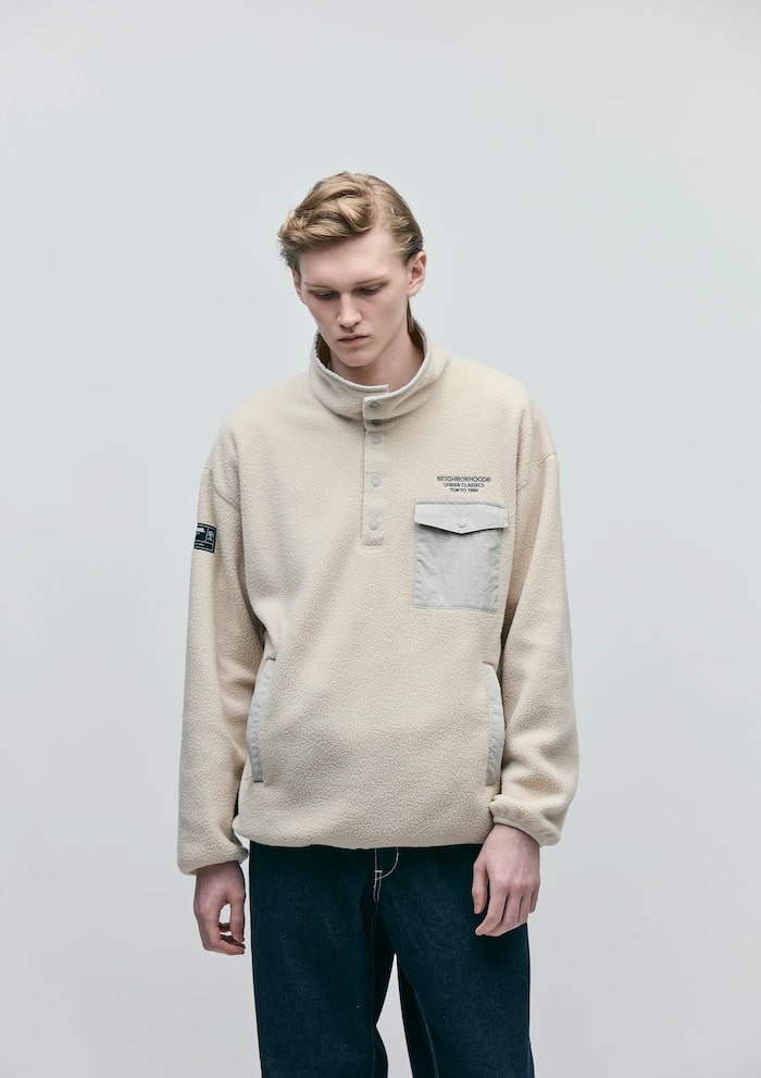 NEIGHBORHOOD(ネイバーフッド)｜FLEECE STAND COLLAR LS｜正規通販取扱