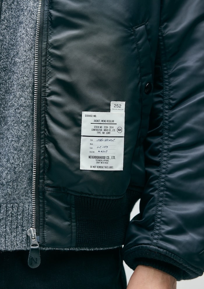 NEIGHBORHOOD(ネイバーフッド)｜MA-1 FLIGHT JACKET MOD｜正規通販取扱