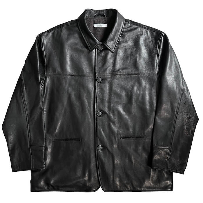 exodus LEATHER HALF COAT