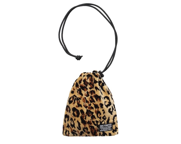 WACKO MARIA LEOPARD SHOULDER POUCH
