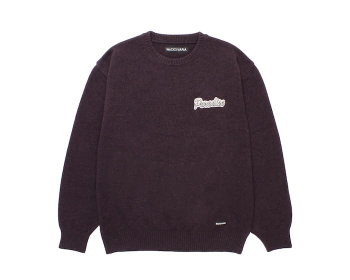 WACKO MARIA Blue Classic Knit Sweater Wacko Maria WACKO MARIA