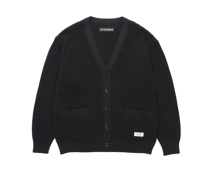WACKO MARIA(ワコマリア)｜WAFFLE KNIT CARDIGAN｜正規通販取扱店 In STATE