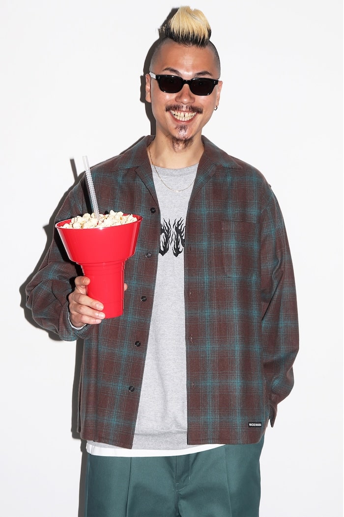 WACKO MARIA(ワコマリア)｜PENDLETON / WOOL OMBRE CHECK OPEN COLLAR
