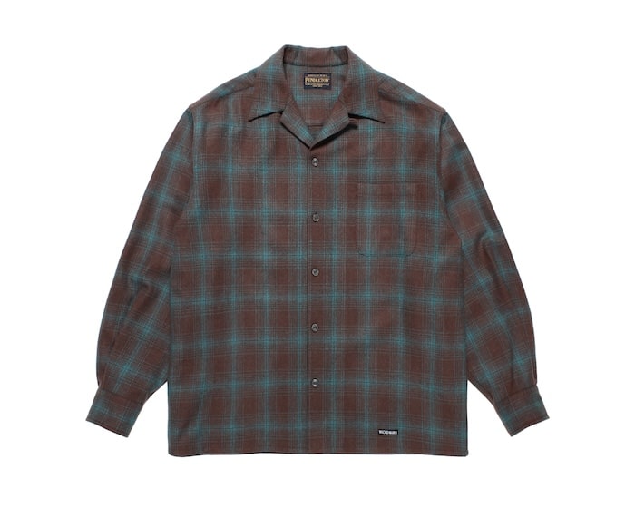 WACKO MARIA(ワコマリア)｜PENDLETON / WOOL OMBRE CHECK OPEN COLLAR