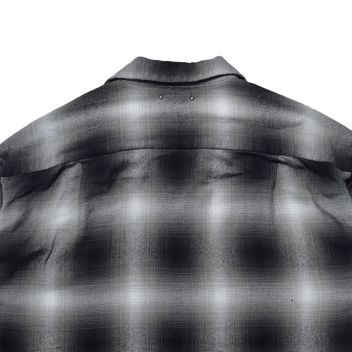 MINEDENIM(マインデニム)｜R.Flannel Ombre Open Collar SH｜正規通販
