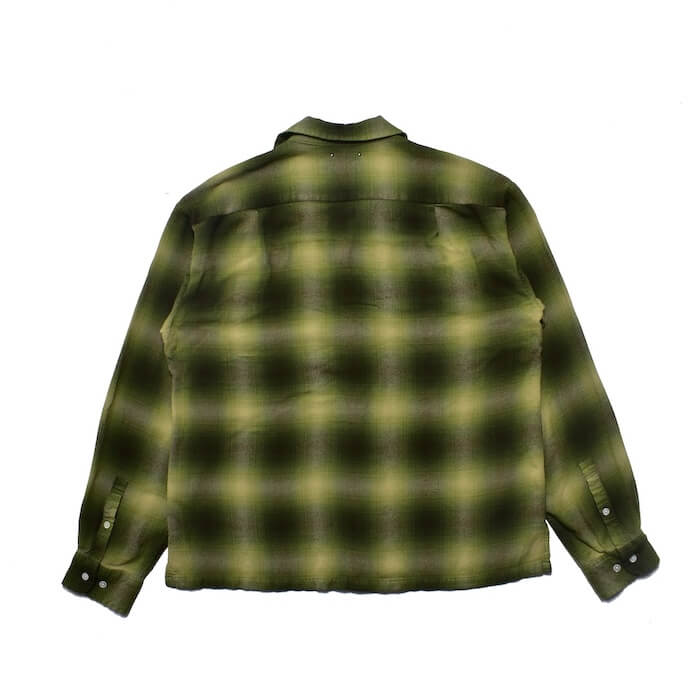 MINEDENIM(マインデニム)｜R.Flannel Ombre Open Collar SH｜正規通販