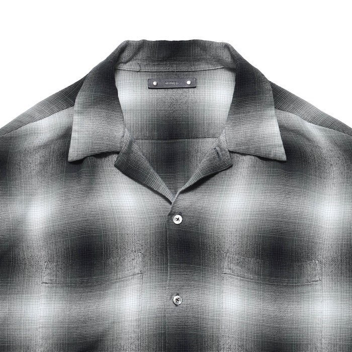 MINEDENIM(マインデニム)｜R.Flannel Ombre Open Collar SH｜正規通販