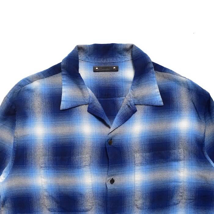 MINEDENIM(マインデニム)｜R.Flannel Ombre Open Collar SH｜正規通販