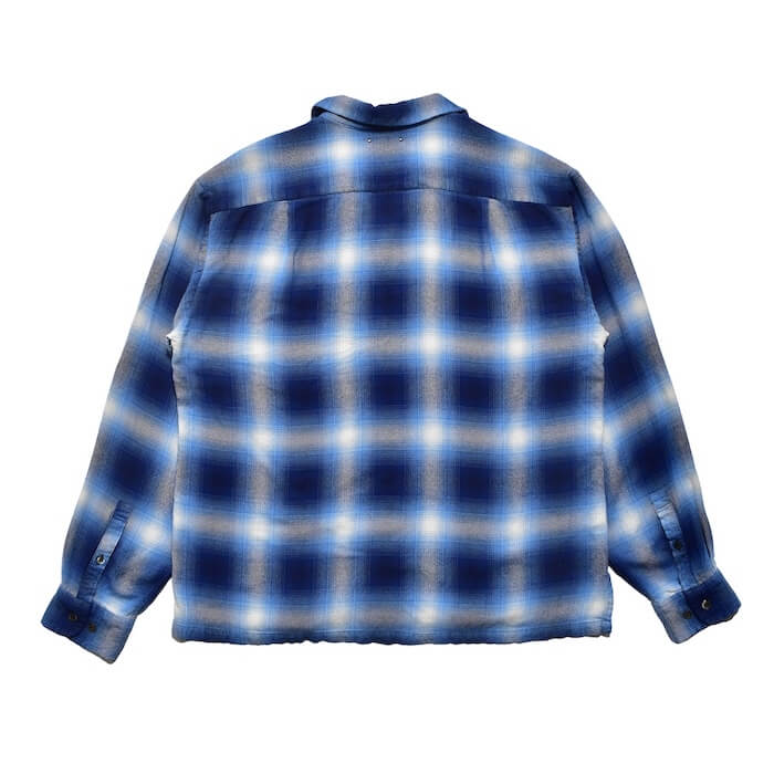 MINEDENIM(マインデニム)｜R.Flannel Ombre Open Collar SH｜正規通販