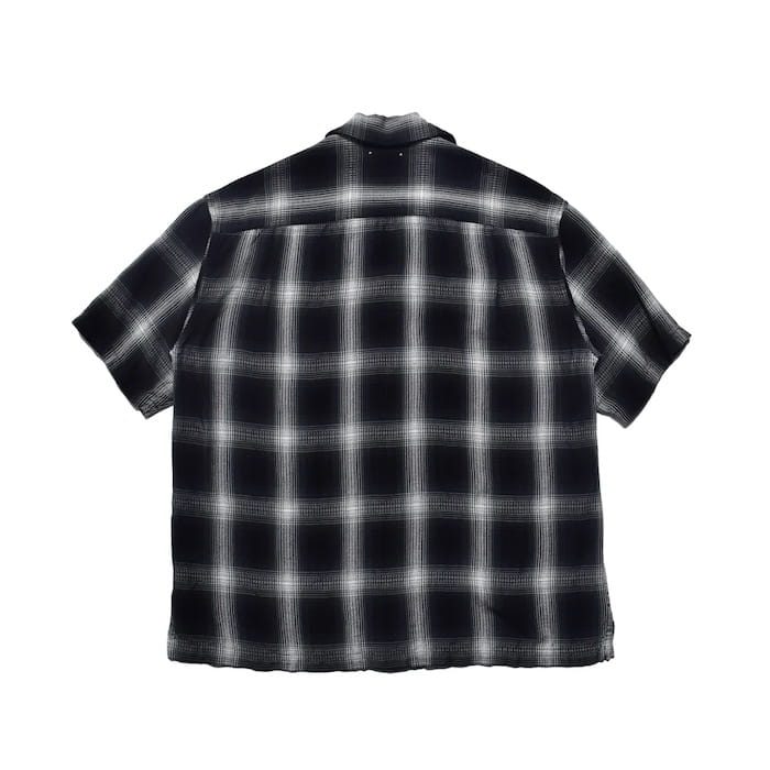 MINEDENIM(マインデニム)｜Rayon Dobby Plaid S.S Open Collar SH