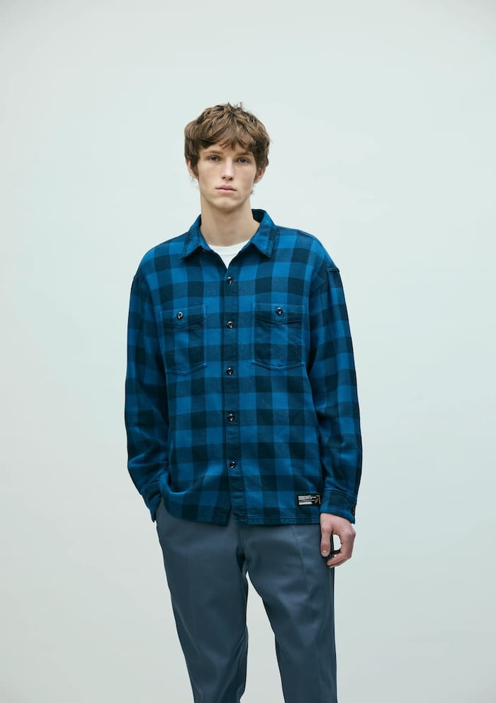 NEIGHBORHOOD(ネイバーフッド)｜GARMENT DYED BLOCK CHECK SHIRT LS