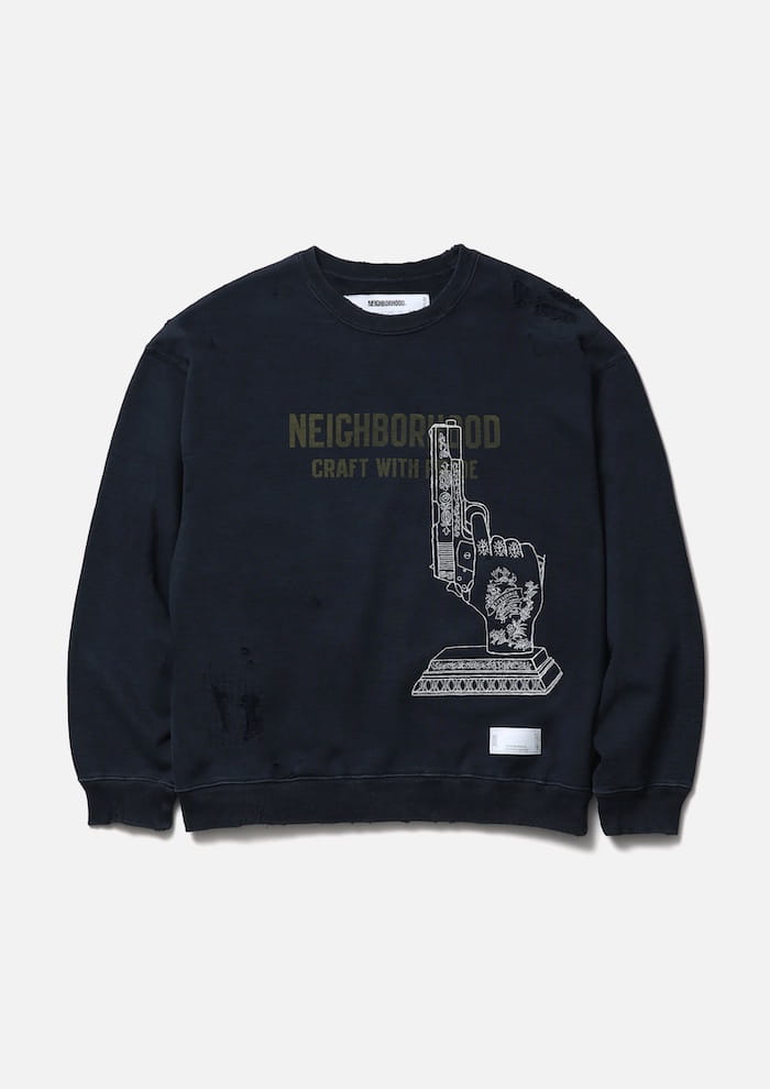 ☆NEIGHBORHOOD／ネイバーフッド☆ Savage Hoody ダメージニット 