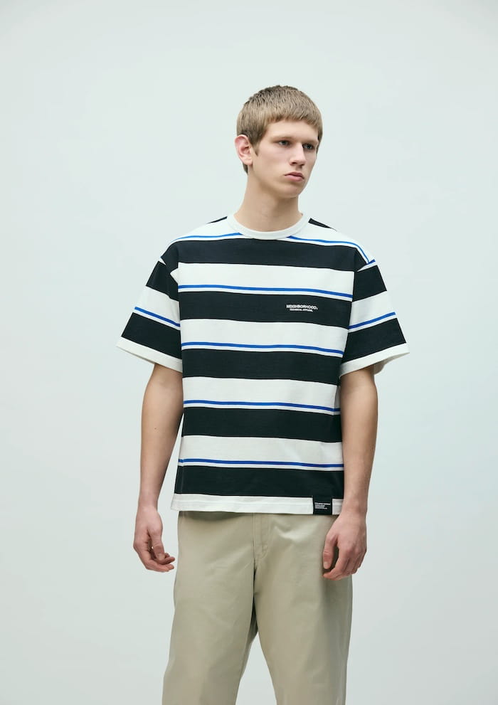 NEIGHBORHOOD(ネイバーフッド)｜BORDER CREW NECK SS｜正規通販取扱店