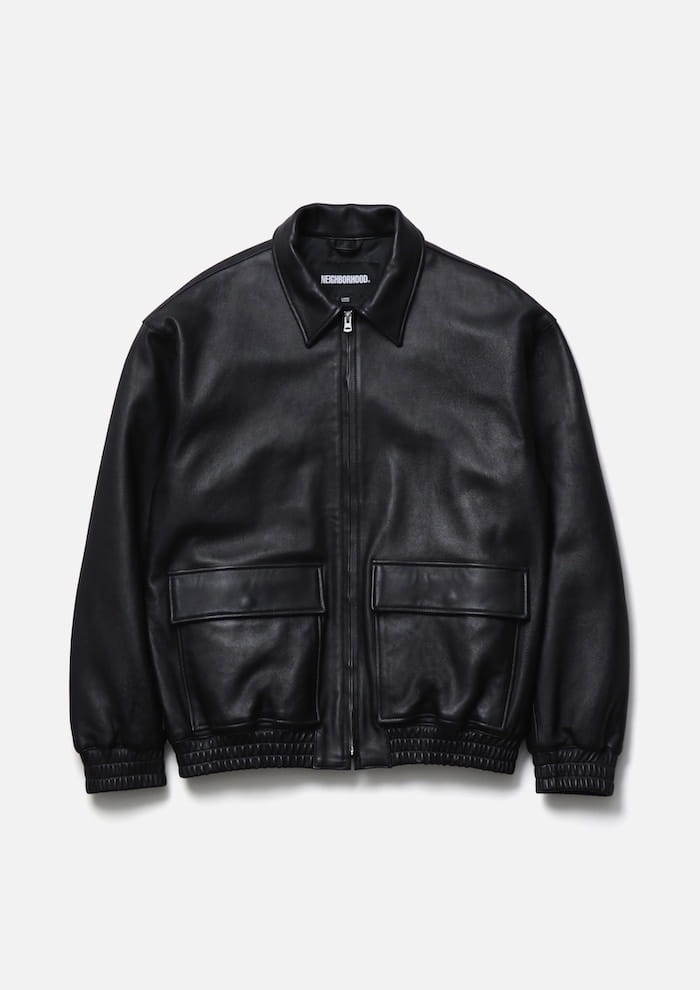 NEIGHBORHOOD LEATHER DAD JACKET