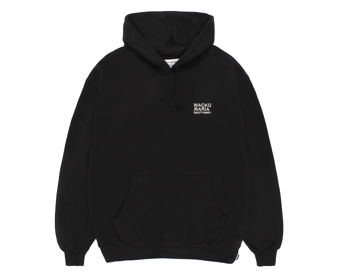 WACKO MARIA WASHED MIDDLE WEIGHT PULLOVER HOODED SWEAT SHIRT