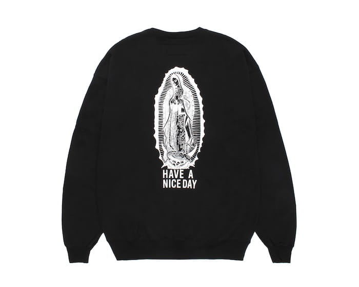 WACKO MARIA WASHED MIDDLE WEIGHT CREW NECK SWEAT SHIRT ( TYPE-2 )