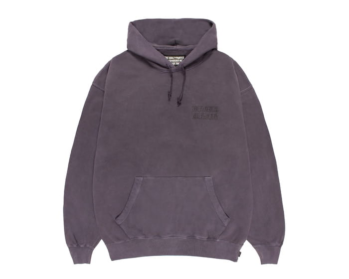 WACKO MARIA WASHED MIDDLE WEIGHT PULLOVER HOODED SWEAT SHIRT