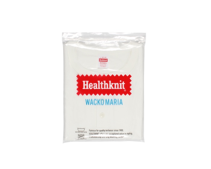 WACKO MARIA HEALTHKNIT / HENRY NECK T-SHIRT