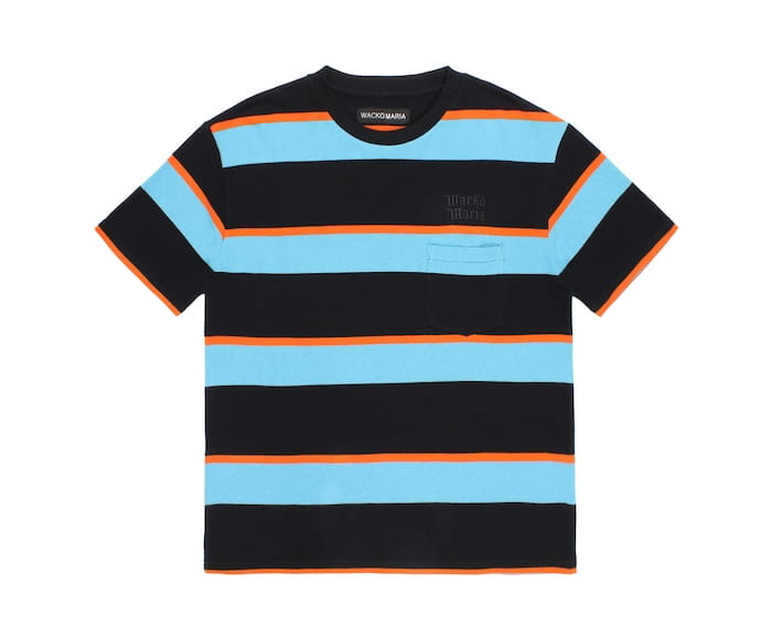 WACKO MARIA STRIPED CREW NECK T-SHIRT